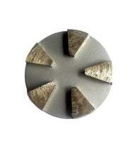 Cargar imagen en el visor de la galería, Discos de amolado de diamante estilo SQ de 3", grano 30/40, compatibles con STI Quick-Change, Husqvarna Redi-Lock