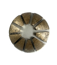 Cargar imagen en el visor de la galería, Discos de amolado de diamante estilo SQ de 3", grano 30/40, compatibles con STI Quick-Change, Husqvarna Redi-Lock