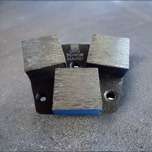 Cargar imagen en el visor de la galería, Zapatas de pulido de diamante trapezoidal de 3 segmentos compatibles con grano 30/40 de Diamatic/Sase