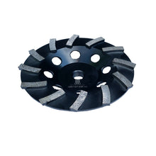 Cargar imagen en el visor de la galería, 7inch cup wheel coarse 12 teeth thread arbor