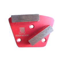 Load image into Gallery viewer, Concrete Surface Prep-60/80 Grit Double Segment Diamond Grinding Shoes: Screw-On - www.unudiamondtooling.com