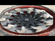 Cargar y reproducir el video en el visor de la galería, project of cup wheel grinding concrete