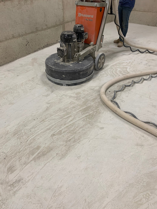 Diamond Grinding Tools Applied To New Poured Concrete