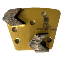 Charger l'image dans la galerie, Sabots de meulage diamantés à double barre trapézoïdale Diamatic Sase 16/20 pour béton
